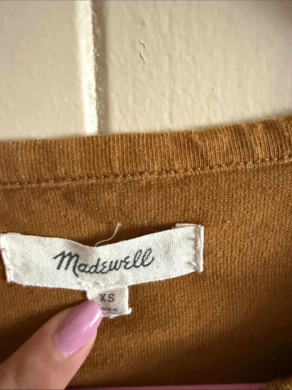 Madewell Puff Sleeve Tee in Mustard